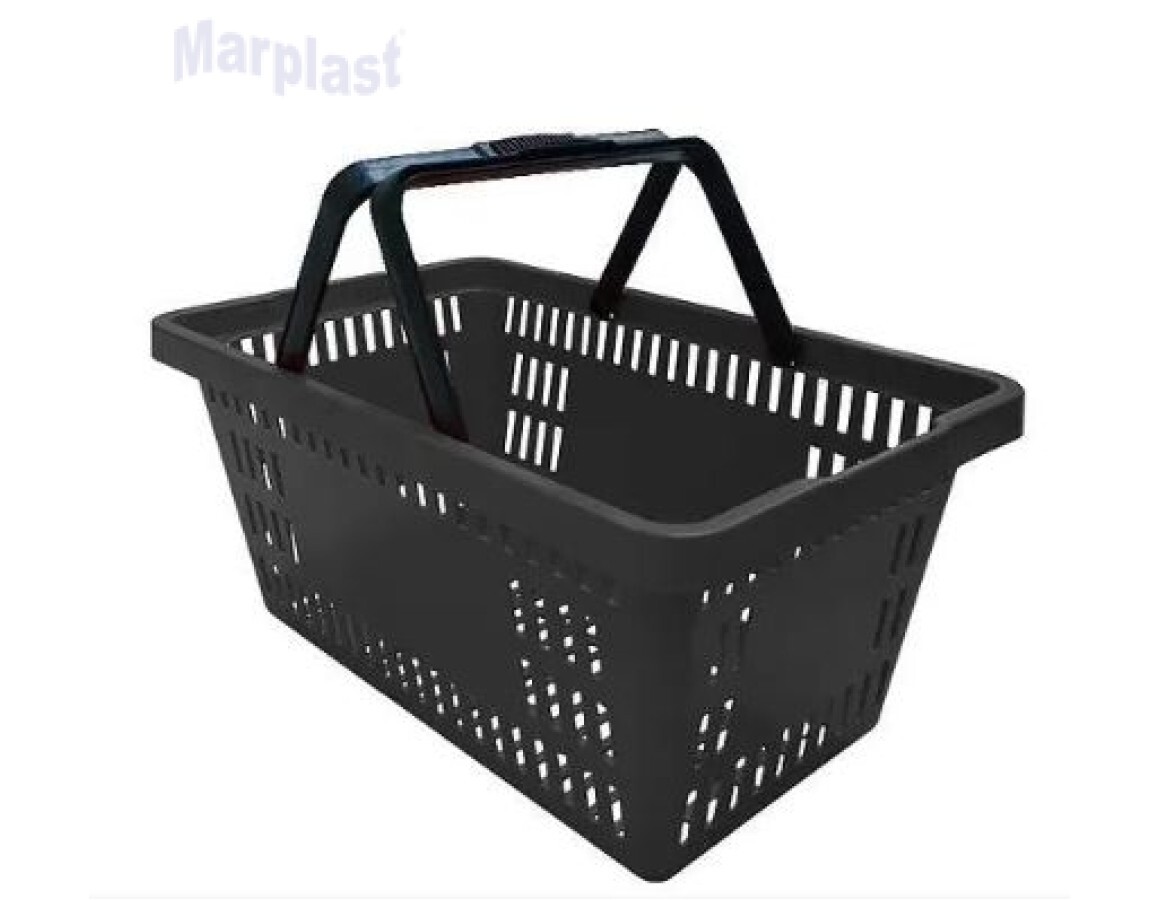 CESTA MERCADO PRETO PLASTICOMM S600