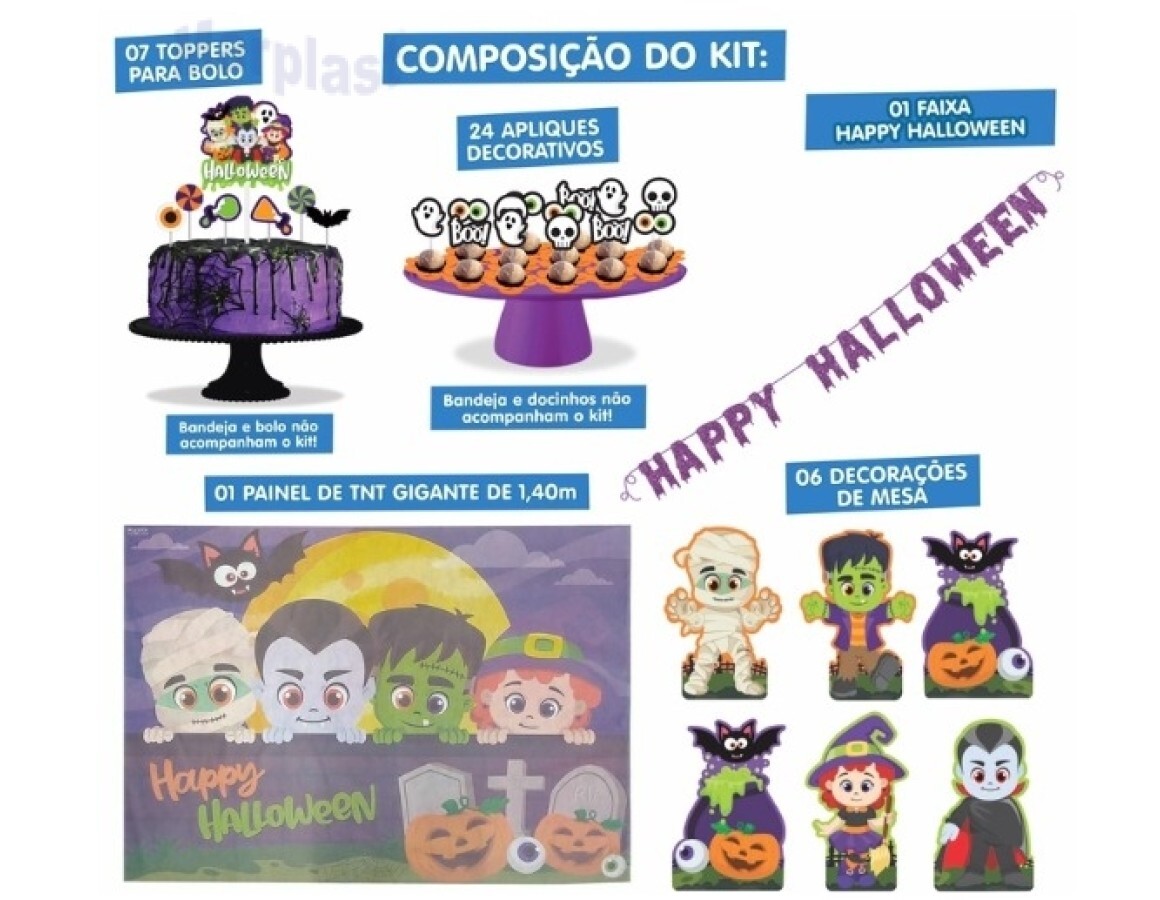 Painel Bruxa Halloween C/01 Unidade